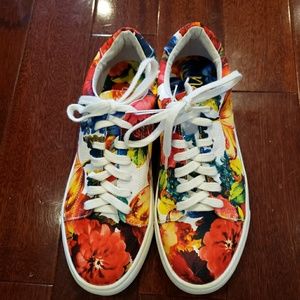 Floral sneakers